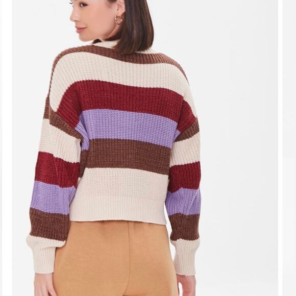 Forever 21 Striped Cardigan Sweater - Picture 3 of 9